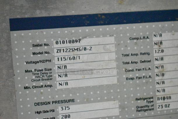 Norlake ZF122SMS/0-2 Stainless Steel Ice Cream Topping Cabinet. 115 Volts, 1 Phase. Cannot Test Due To Plug Style - Image 7 of 8