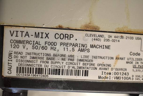 2 Vita-Mix VM0100A Blender Bases. 120 Volts, 1 Phase. 2 Times Your Bid! Tested and Working! - Image 8 of 9