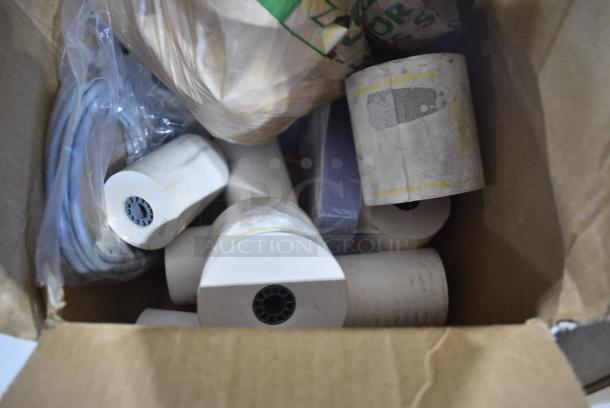 ALL ONE MONEY! Lot of Various Items Including Thermal Receipt Paper Rolls, Toilet Tank Repair Valve, Hoses - Image 3 of 10