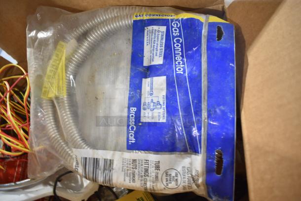 ALL ONE MONEY! Lot of Various Items Including Thermal Receipt Paper Rolls, Toilet Tank Repair Valve, Hoses - Image 4 of 10