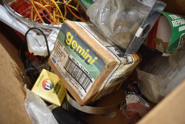 ALL ONE MONEY! Lot of Various Items Including Thermal Receipt Paper Rolls, Toilet Tank Repair Valve, Hoses - Image 5 of 10
