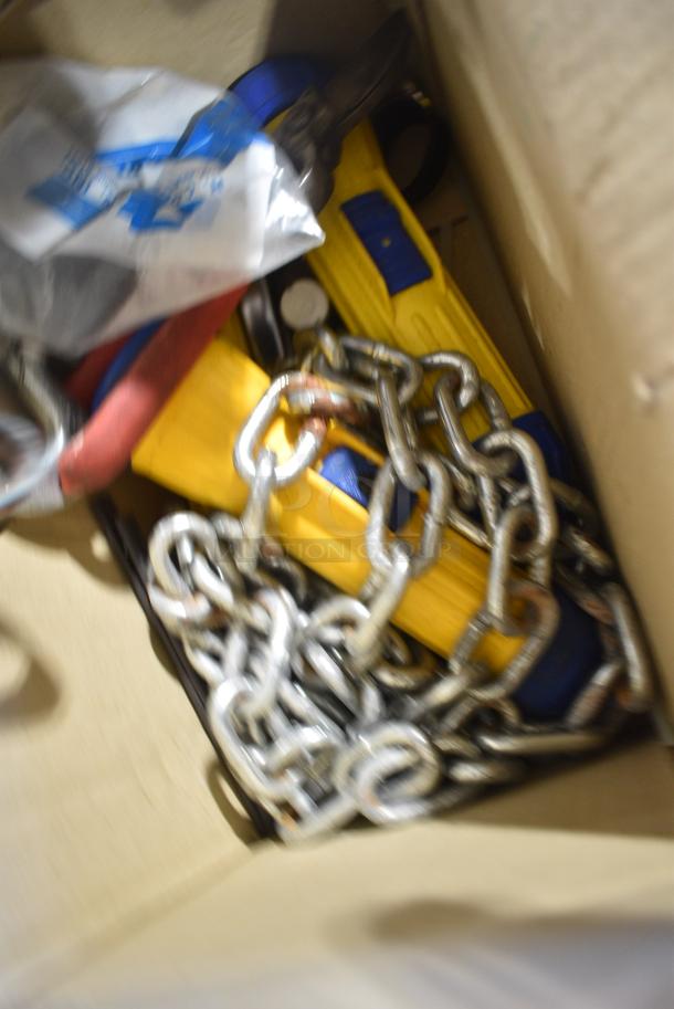 ALL ONE MONEY! Lot of Various Items Including Thermal Receipt Paper Rolls, Toilet Tank Repair Valve, Hoses - Image 10 of 10