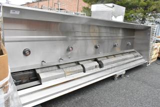 16' Stainless Steel Commercial Grease Hood.