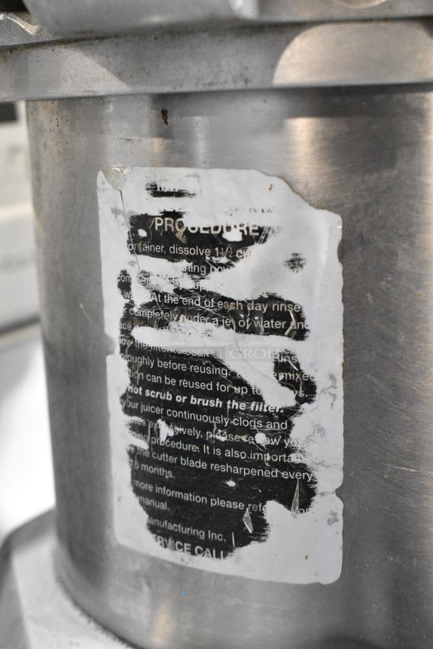 Metal Commercial Countertop Juicer. 115 Volts, 1 Phase. Tested and Does Not Power On - Image 9 of 11