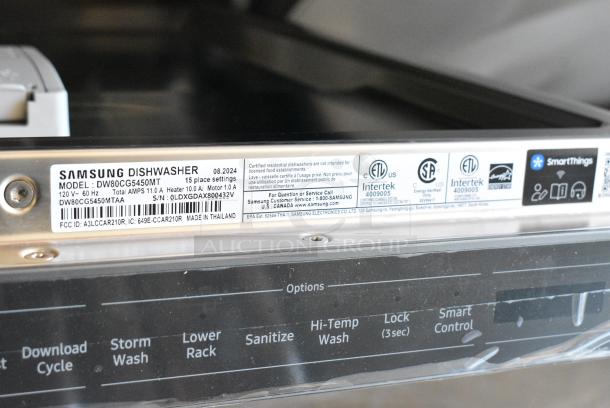 BRAND NEW SCRATCH AND DENT! Samsung DW80CG5450MT Stainless Steel Undercounter Dishwasher. 120 Volts, 1 Phase. - Image 8 of 8