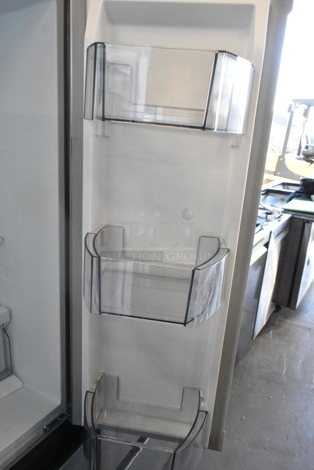 BRAND NEW SCRATCH AND DENT! Midea MRF18B4AST Stainless Steel French Style Cooler w/ Freezer Drawer. 115 Volts, 1 Phase. Tested and Working! - Image 5 of 10