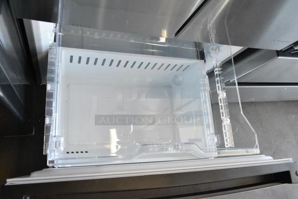 BRAND NEW SCRATCH AND DENT! Midea MRF18B4AST Stainless Steel French Style Cooler w/ Freezer Drawer. 115 Volts, 1 Phase. Tested and Working! - Image 8 of 10