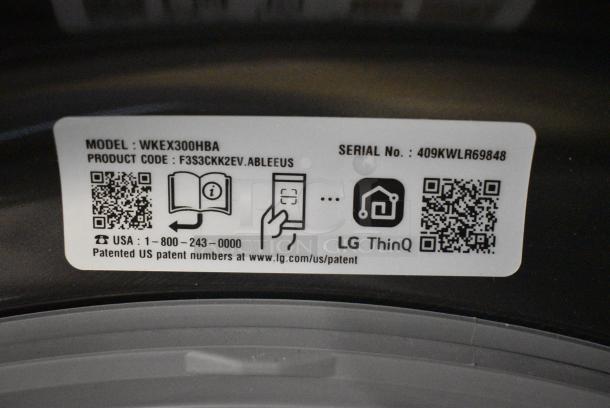 2 BRAND NEW SCRATCH AND DENT! LG Metal Stacked  Front Load Washer and Dryer. Includes Model WKEX300HBA. 115/240 Volts, 1 Phase. 2 Times Your Bid! - Image 7 of 8