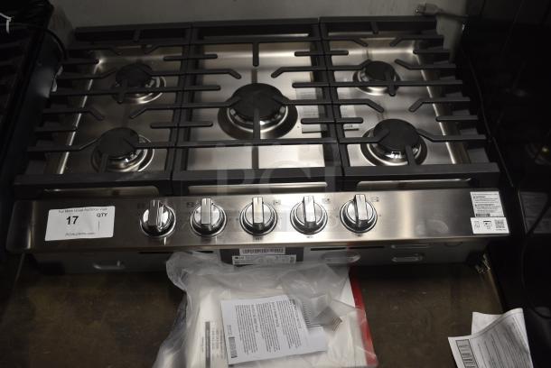 BRAND NEW SCRATCH AND DENT! 2024 LG CBGJ3023S/00 Stainless Steel Drop In Gas Powered 5 Burner Range. - Image 1 of 9