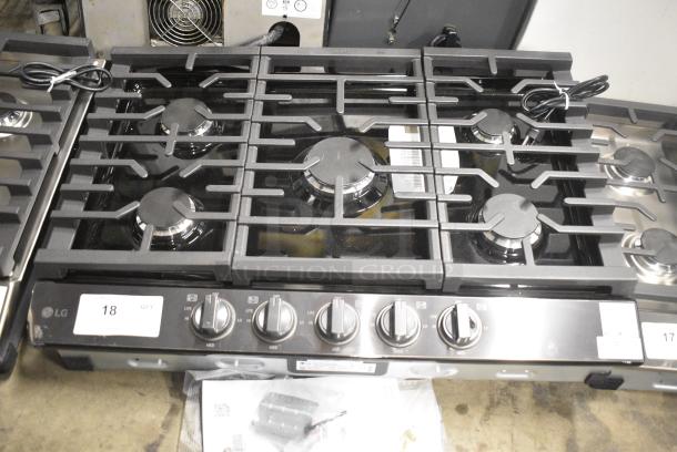 BRAND NEW SCRATCH AND DENT! 2024 LG CBGJ3023D/00 Stainless Steel Drop In Gas Powered 5 Burner Range. - Image 1 of 10