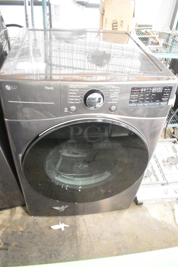 BRAND NEW SCRATCH AND DENT! LG DLEX4080B Metal Electric Powered Front Load Dryer. 208/240 Volts, 1 Phase. - Image 1 of 9