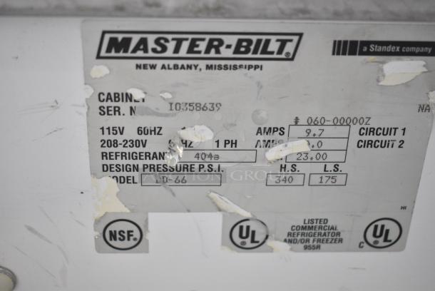Master-Bilt DD-66 Metal Commercial Ice Cream Dipping Cabinet. 115/208-230 Volts, 1 Phase. Tested and Powers On But Does Not Get Cold - Image 6 of 8