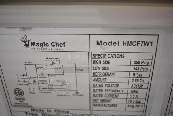 Magic Chef HMCF7W1 Metal Chest Freezer. 115 Volts, 1 Phase. Tested and Working! - Image 6 of 7