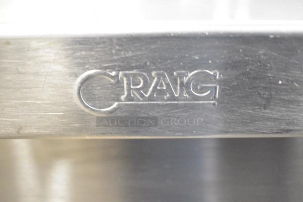 Craig Stainless Steel Commercial Prep Station w/ Topping Rail, 2 Center Hinge Chest Freezer, 3 Bay Sink, Faucet and Handles. 115 Volts, 1 Phase. Tested and Working! - Image 7 of 14