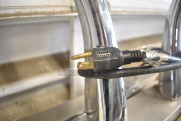 Craig Stainless Steel Commercial Prep Station w/ Topping Rail, 2 Center Hinge Chest Freezer, 3 Bay Sink, Faucet and Handles. 115 Volts, 1 Phase. Tested and Working! - Image 14 of 14