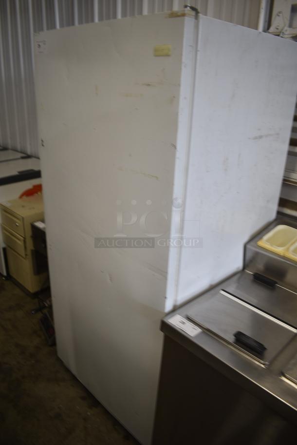 Frigidaire FFU21M7HWM Metal Single Door Reach In Freezer. 115 Volts, 1 Phase. Tested and Working! - Image 1 of 7