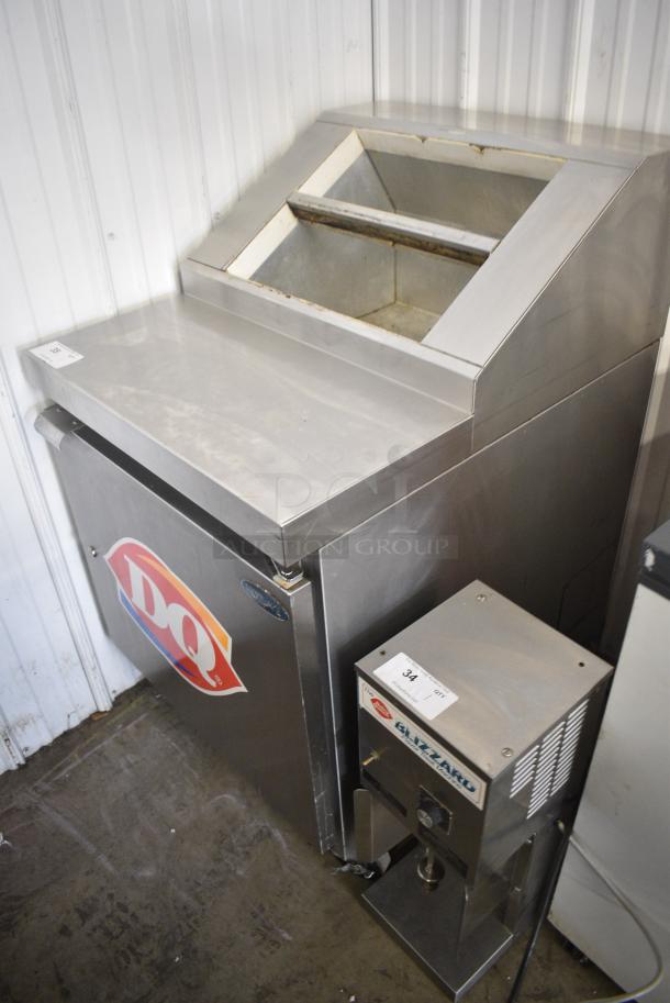 Norlake ZF081SMS/0-2DQ Stainless Steel Commercial 27" Ice Cream 8 Topping Cabinet w/ Freezer Base on Commercial Casters. 115 Volts, 1 Phase. Tested and Working! - Image 2 of 8