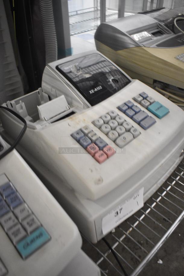 Sharp XE-A102 Countertop Electronic Cash Register.  120 Volts, 1 Phase. - Image 2 of 7