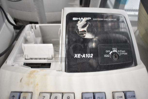 Sharp XE-A102 Countertop Electronic Cash Register.  120 Volts, 1 Phase. - Image 4 of 7