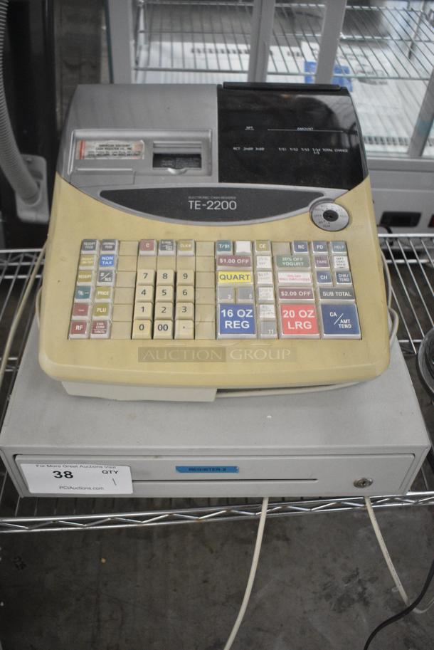 Casio TE-2200 Countertop Electronic Cash Register.  120 Volts, 1 Phase. - Image 1 of 10