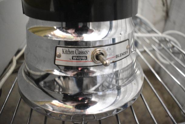 Waring 18BL93 Metal Countertop Blender w/ Glass Pitcher. 120 Volts, 1 Phase. Tested and Working! - Image 4 of 6