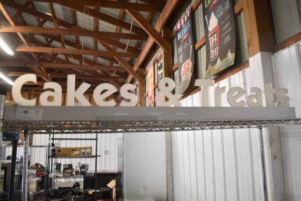 Cakes & Treats Sign. - Image 1 of 5