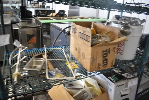 ALL ONE MONEY! Tier Lot of Various Items Including Ice Cream Machine Auger and Utensils - Image 1 of 5