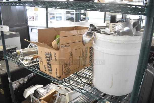 ALL ONE MONEY! Tier Lot of Various Items Including Ice Cream Machine Auger and Utensils - Image 2 of 5
