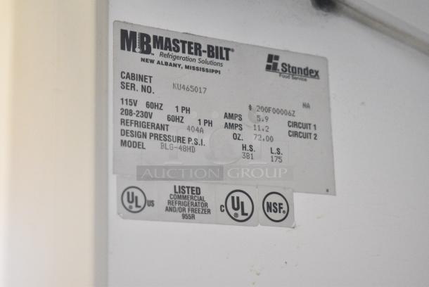 Master-Bilt Metal Commercial 2 Door Reach In Freezer Merchandiser. Does Not Have Doors. 115/208-230 Volts, 1 Phase. - Image 6 of 6