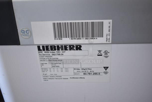 2021 Liebherr Metal Commercial Chest Freezer Merchandiser. Does Not Have Doors. 115-127 Volts, 1 Phase. Tested and Powers On But Does Not Get Cold - Image 7 of 7