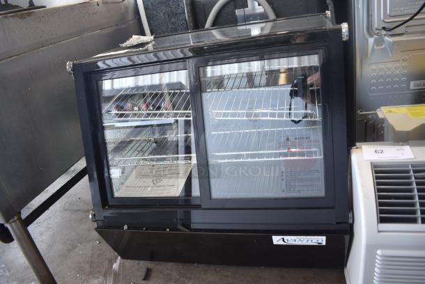 BRAND NEW SCRATCH AND DENT! Avantco 360BCSS28HCB BCSS-28-HC 27 5/8" Black Self-Serve Refrigerated Countertop Bakery Display Case with LED Lighting. 110-120 Volts, 1 Phase. Tested and Working! - Image 2 of 9
