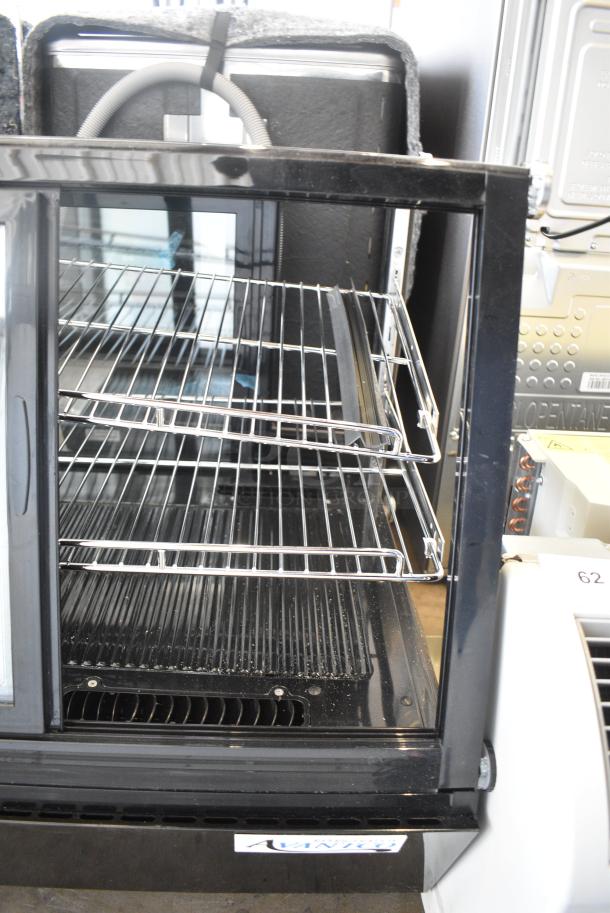 BRAND NEW SCRATCH AND DENT! Avantco 360BCSS28HCB BCSS-28-HC 27 5/8" Black Self-Serve Refrigerated Countertop Bakery Display Case with LED Lighting. 110-120 Volts, 1 Phase. Tested and Working! - Image 4 of 9