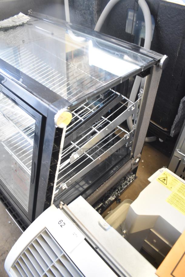 BRAND NEW SCRATCH AND DENT! Avantco 360BCSS28HCB BCSS-28-HC 27 5/8" Black Self-Serve Refrigerated Countertop Bakery Display Case with LED Lighting. 110-120 Volts, 1 Phase. Tested and Working! - Image 6 of 9