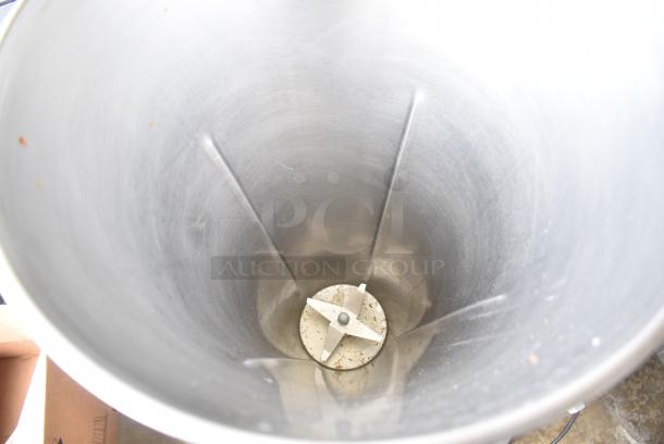 Skyfood Stainless Steel Commercial Tilting Blender. 110 Volts, 1 Phase. Tested and Powers On But Parts Do Not Move - Image 6 of 7