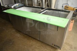 True TSSU-72-30M-B-ST Stainless Steel Commercial Prep Table on Commercial Casters. 115 Volts, 1 Phase. Tested and Working!