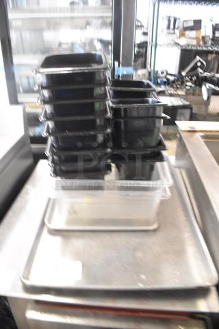 ALL ONE MONEY! Lot of 24 Various Items Including Poly Drop In Bins and Metal Baking Pan