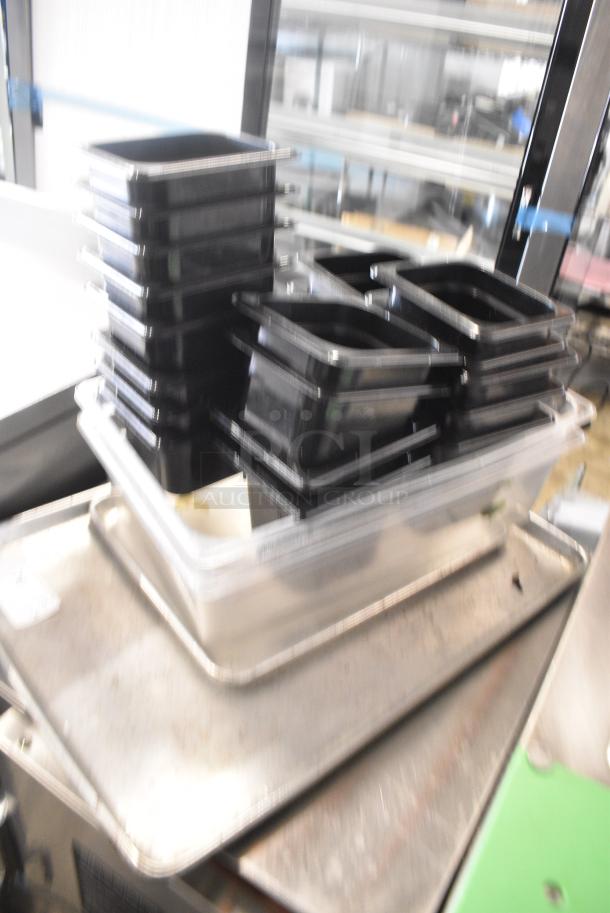 ALL ONE MONEY! Lot of 24 Various Items Including Poly Drop In Bins and Metal Baking Pan - Image 2 of 5