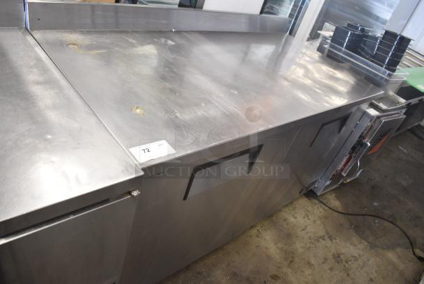 True TWT-60 Stainless Steel Commercial 2 Door Work Top Cooler on Commercial Casters. 115 Volts, 1 Phase. Tested and Working! - Image 2 of 9