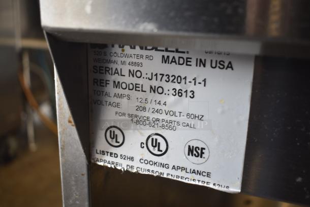 Randell 3615 Stainless Steel Commercial Electric Powered 3 Bay Steam Table on Commercial Casters. 208/240 Volts, 1 Phase. - Image 7 of 7