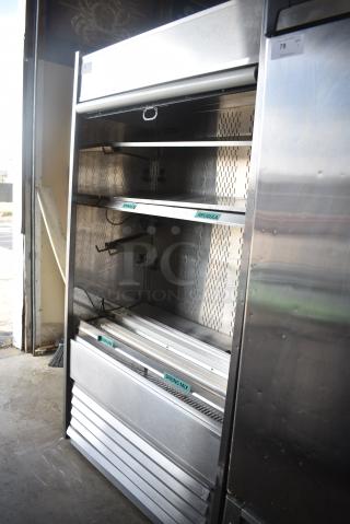 Structural Concepts Oasis B42EW Metal Commercial Grab N Go Merchandiser w/ Metal Shelves. 120 Volts, 1 Phase. Tested and Powers On But Does Not Get Cold