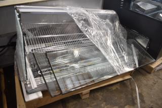 BRAND NEW SCRATCH AND DENT! Avantco Metal Commercial Countertop Display Case Merchandiser. Tested and Does Not Power On
