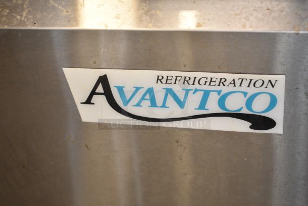 Avantco 178SSPT48HC Stainless Steel Commercial Sandwich Salad Prep Table Bain Marie Mega Top on Commercial Casters. 115 Volts, 1 Phase. Tested and Powers On But Does Not Get Cold - Image 3 of 8