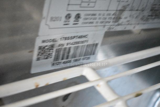 Avantco 178SSPT48HC Stainless Steel Commercial Sandwich Salad Prep Table Bain Marie Mega Top on Commercial Casters. 115 Volts, 1 Phase. Tested and Powers On But Does Not Get Cold - Image 7 of 8