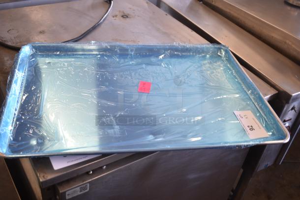 3 BRAND NEW SCRATCH AND DENT! Choice 407BUNFULL Full Size 18" x 26" 19 Gauge Wire in Rim Aluminum Bun Pan / Sheet Pan. 3 Times Your Bid! - Image 2 of 4