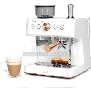 IN ORIGINAL BOX! Cafe Bellissimo OPC7CESAS4RW3-B Semi Automatic Espresso Machine.