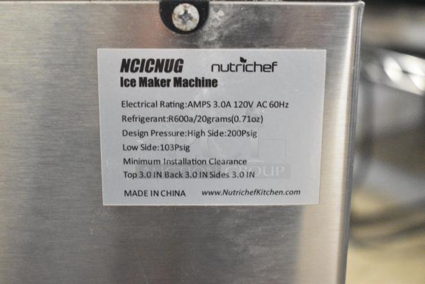 Nutrichef Metal Countertop Ice Maker. 120 Volts, 1 Phase. - Image 6 of 6