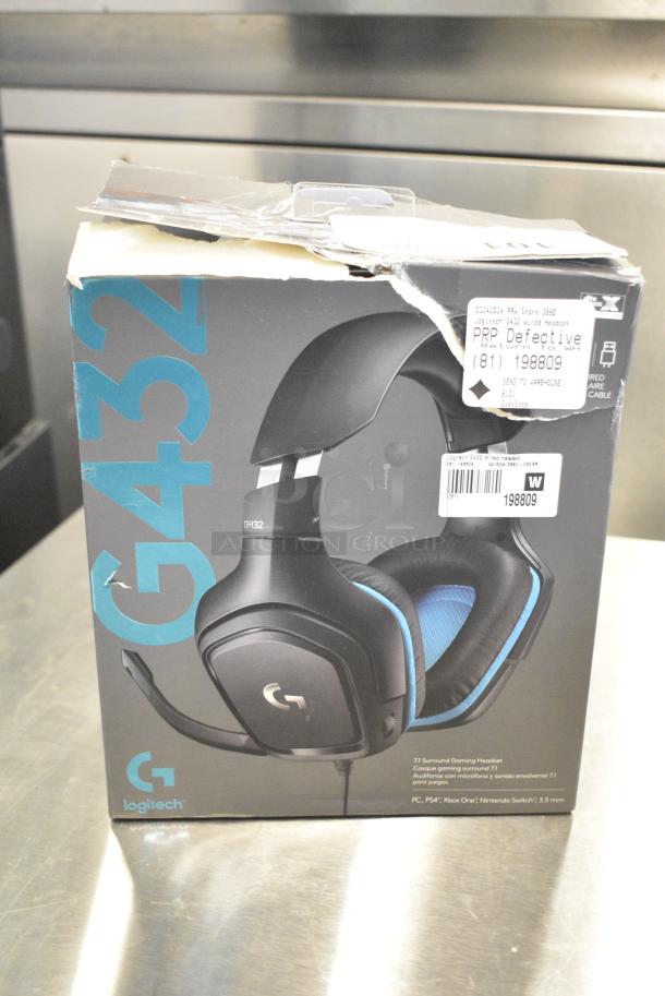 3 IN ORIGINAL BOX! Items Including G432 Headphones, X004E2W5UT Seagate Desktop Drive, Moen TS42114BL Weymouth Lavatory Hi Arc Spout. 3 Times Your Bid! - Image 2 of 8
