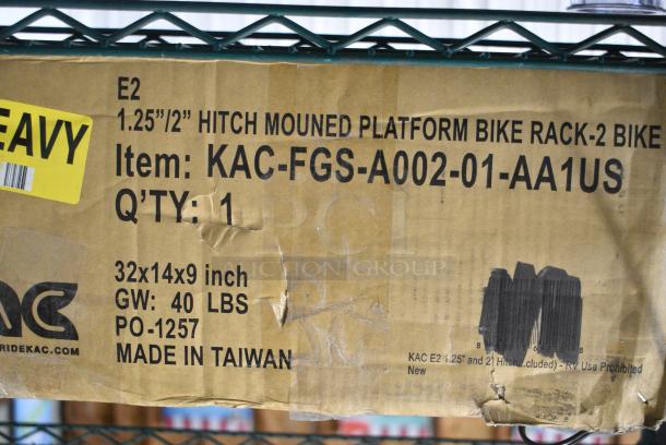 BRAND NEW SCRATCH AND DENT! KAC-FGS-A002-01-AA1US 1.25"/2" Hitch Mounted Platform Bike Rack - Image 2 of 2