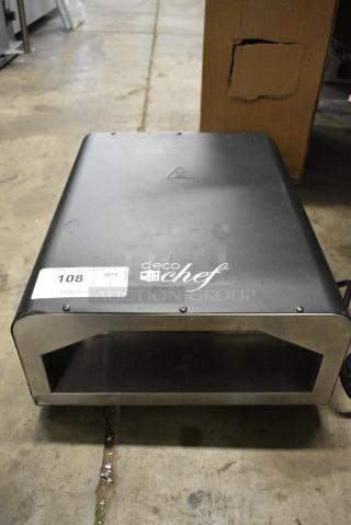 Deco Chef DGEPZ03BLK Metal Countertop Electric Pizza Oven. 120 Volts, 1 Phase.