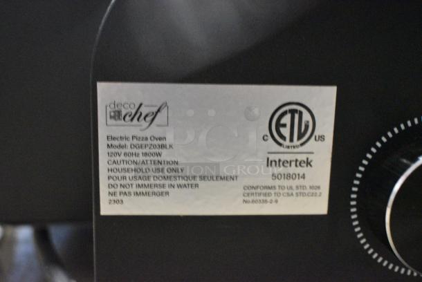 Deco Chef DGEPZ03BLK Metal Countertop Electric Pizza Oven. 120 Volts, 1 Phase. - Image 7 of 7